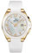 JUNGHANS Damenuhr Funk Solar Spektrum Weiß/Goldfarben 15/1506.00