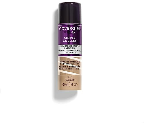 COVERGIRL Simply Ageless 3-in-1 Liquid Foundation - Golden Tan 257