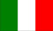 Fahne: Italien-Flagge mit Metallösen, Polyester, 150 x 90 cm