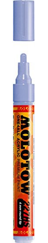 Molotow ONE4ALL 227.228 Marqueur de peinture acrylique, 4 mm, bleu violet pastel
