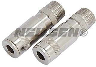 Neilsen CT1676 2pc 1/2in BSP Male Air Hose Quick Coupler Set | 2pc set, 1/2in BSP male, Air hose quick couplers, Quick connection, BSP fitting