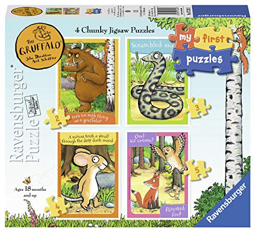 Ravensburger The Gruffalo My First Jigsaw Puzzles for Kids Age 18 Months and Up - 2, 3, 4 & 5 Pieces - Educational Toys for Toddlers