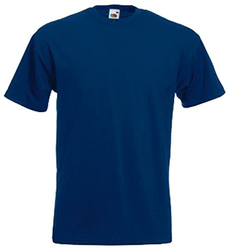 Fruit of the Loom Men's Super Premium Short Sleeve T-Shirt, Navy, XXX-Large