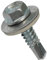 AERZETIX - C44546 - Lot de 20 - Vis autoperceuse M6.3x25mm + rondelle d'étanchéité - à empreinte hexagonale 10mm - en acier zingué - DIN7504K - tôle bardage métallique chéneaux panneaux sandwich