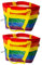 Ikea STORSTOMMA Kleine Rainbow Pride Taschen, 13 Liter, 27 x 27 cm, 2 Stück, Mehrfarbig