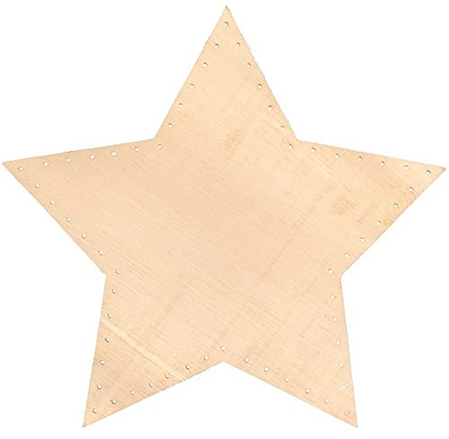 CSB-Center Korbboden Korbflechtboden Stern 35 x 36,5 cm mit 5 Zacken Sperrholz 8mm