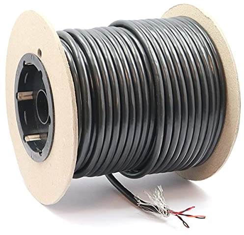 WITTKOWARE LiYCY 3x2x0,14mm² Elektronik-Steuerleitung mit Geflecht Abschirmung, Kupfer, Mantelfarbe schwarz, Kabellänge 30m (Spule)