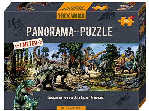 Die Spiegelburg - Panorama-Puzzle (250 Teile), T-Rex World, 17548