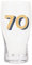Maturi Gold 70th Birthday Beer Pint Glass - 570ml / 1 Pint, 470266
