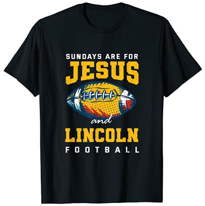 Sonntage sind für Jesus und Lincoln Football Nebraska T-Shirt
