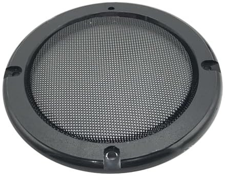 iSpchen Lautsprecher Gitter Abdeckung 4/5/6,5/8-Zoll Lautsprecher Abdeckung Lautsprechergitter Subwoofer Schutz dekorativer Kreis für Auto Audio Lautsprecher,Schwarz