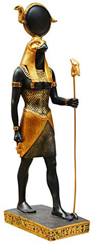 YTOOZ Ägyptische Statue, God of War Horus Statue Pharao Statue Desktop Dekoration Harz Handwerk 7,5 x 12 x 33 cm Geschenk