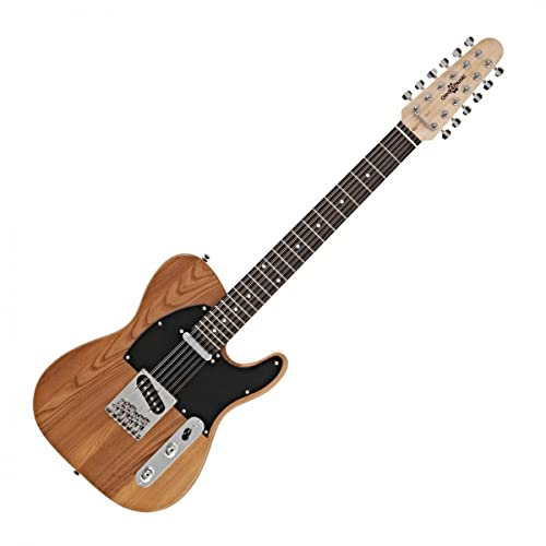 Gear4music Knoxville 12 Cordea chitarra elettrica con corpo in frassino massiccio