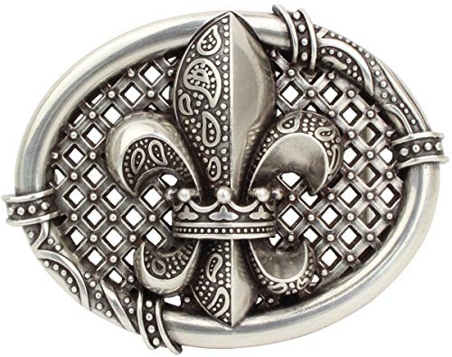 BELTINGER Gürtelschnalle Noble Lily 4,0 cm | Buckle Wechselschließe Gürtelschließe 40mm Massiv | Wechselgürtel bis 4cm