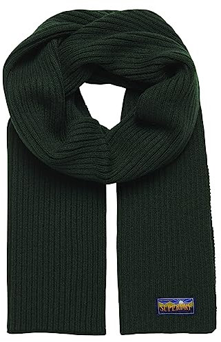 Superdry WOMEN'S WOOL BLEND RADAR SCARF Y9310490A (27E/ENAMEL GREEN)