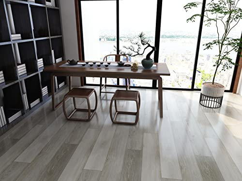 VEREG Vinyl, PVC Bodenbelag, Click Vinyl, Vinylboden, Vinyl Laminat Dielen Oak Dover IXPE Basicline, incl. Trittschall, 1220x180x4,5mm),2,196m2/Paket