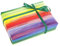 Regenbogen-Farben gestreiftes buntes Geschenk-Papier 50 cm x 50 m Rolle Geschenk-Verpackung