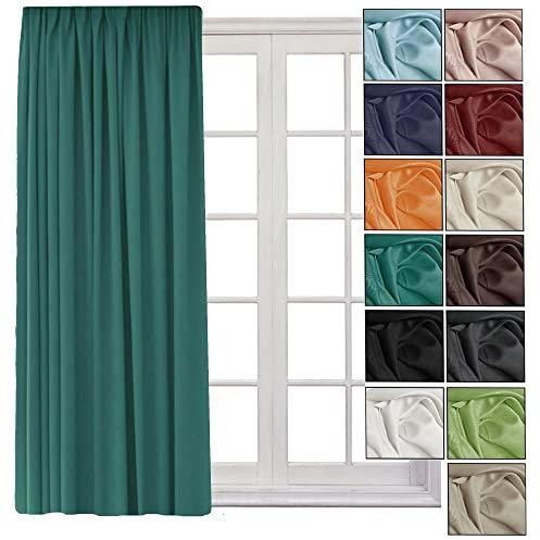 Cleanlevel Verdunkelungsvorhang 140x245 cm – Vorhang Blickdicht mit Kräuselband – Vorhang Verdunkelung mit Hitzeschutz & Kälteschutz