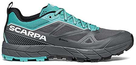 SCARPA Women's Rapid GTX Waterproof Gore-Tex Hiking and Approach Shoes - Anthracite/Turquoise - 8