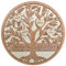 Stileitaliano Albero della vita 3D in vero legno naturale decorazione murale adesiva design casa parete muro soggiorno camera cucina (Personalizzato con incisione)