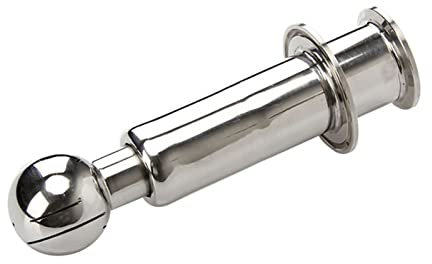 SAHUL 1.5inch Tri Clamp Inlet Welded in 2inch 2.5inch 3inch Tri Clamp Cap Rotating for CIP Spray Ball SS304 Joyous (Size : 1.5inch x 2inch)