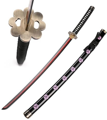 Mustachi Katana Japonais en Bois Shusui de Roronoa Zoro dans One Piece réplique Cosplay Epée de samourai Anime Sabre en Bois