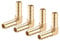 TA-VIGOR 4Pcs 10mm Barb Brass 90 Degree Elbow Pipe Connector Coupler Tubing Hose Fitting for Air Water Oil