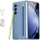 Coque pour Galaxy Z Fold 5 avec S Pen Fold Edition【S Pen + étui】 Compatible avec Samsung Galaxy Z Fold5 Slim S Pen Coque de rechange (Bleu)