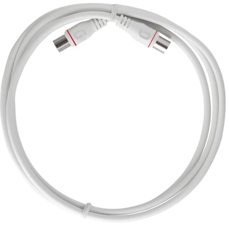 Axing EAK 251-80 Endgeräteanschlusskabel 2,5 m F-Quickfix F-Stecker 4-fach geschirmt Modemkabel für Kabelmodem DATA CATV Kabelfernsehen