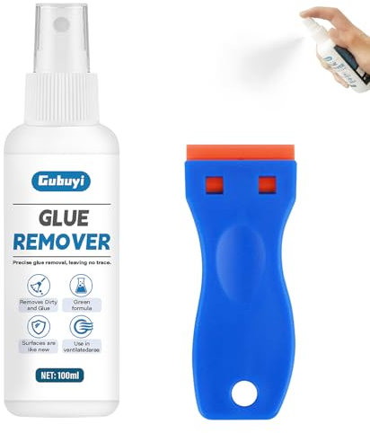 Rimuovi Colla, 100ml Spray Togli Colla e Adesivi, Spray Rimuovi Etichette, Rimuovi Colla Adesivi, Spray Togli Colla e Adesivi, Togli Colla e Adesivi, Rimuove Rapidamente Residui di Adesivo