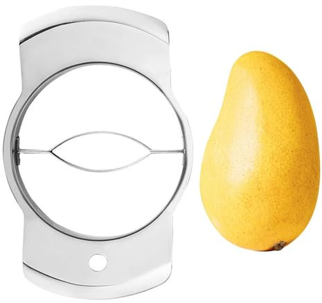 Slicer Peeler Splitter - Mango Cutter Stainless, Mango Fruit Cutter | Mango Slicer Peeler Cutter Splitter Pitte with Stainless Steel blde Fruit Divider, Peeler Splitter Mango Cutter for Fruit