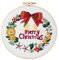 Gestempelte Sticksets mit Weihnachtsmuster und Anleitung (evtl. nicht in deutscher Sprache), Kreuzstich-Starter-Set für Anfänger, Weihnachtsstickerei-Kits, Anfänger, Stickerei-Starter-Kits