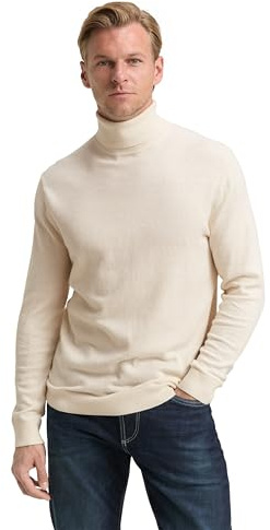 Tom Tailor Herren 1048017 Rollkragenpullover mit Kaschmir-Anteil