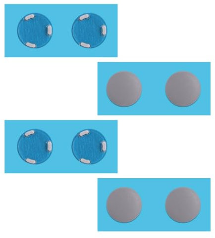 Lyreh 8pcs Rubber Feet Mat Replacement for Microsoft Surface Laptop 3/4/5, Diameter 0.35in, Slip-Resistant Laptop Case Bottom Rubber Feet Pad (Grey)
