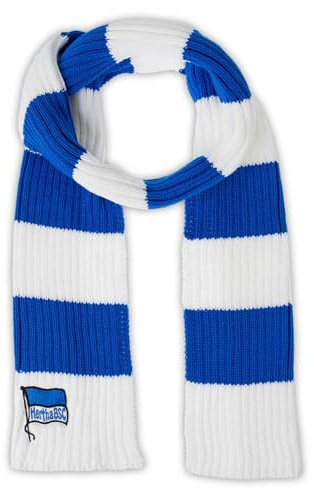 Hertha BSC Berlin Schal Blockstreifen Strick blau-weiß Strickschal HBSCB