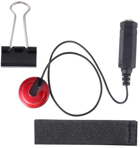 minkissy Selbstklebender Piezo Mikrofon Tonabnehmer für Gitarre Ukulele Akustikgitarren Kontakt schallloch Pickup ohne Bohren Kompatibel mit Verstärkern und Aufnahmegeräten