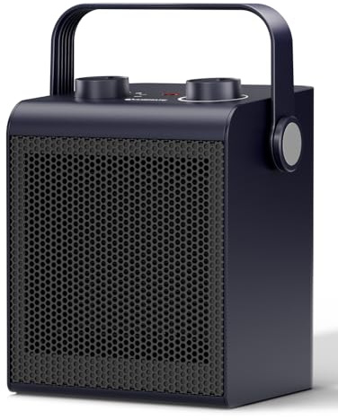 AIRMATE Stufetta Elettrica Basso Consumo, 2000W Termoventilatore Ceramico, Stufa Elettrica Basso Consumo, Riscaldamento Elettrico, 3 Modalità, Protezione Da Surriscaldamento E Ribaltamento, Leggero