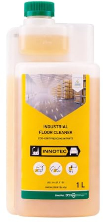 INNOTEC Industrial Floor Cleaner 1 L – kraftvoller Bodenreiniger für Industrie & Werkstatt – löst Öl, Fett, Schmutz & Ablagerungen auf Beton, Fliesen und Keramik – hochkonzentriert & ergiebig