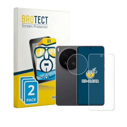 BROTECT 2 Stück Schutzfolie für Vivo X300 Ultra (Display+Kamera) Displayschutz Folie Made in Germany, Ultra-Klar