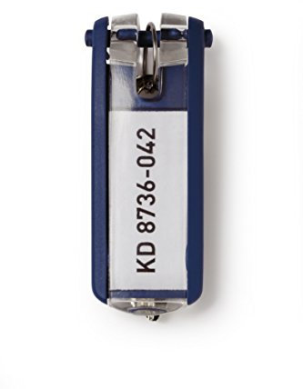 Durable Schlüsselanhänger Key Clip, 6 Stück, dunkelblau, 195707