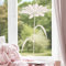 Apalis Fensterfolie Fenstertattoo Blume Glas-Aufkleber Offshore Blue 40 x 18cm