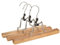 SIDCO Hosenspanner 3 x Kleiderbügel Holz Bügel Hosenbügel Hosenklemmbügel Hosenhalter