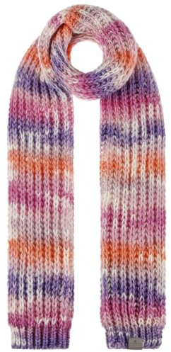 LIERYS Jasila Strickschal Damen/Herren – Made in Germany – Mit Schurwolle – Waschbar bis 30 Grad – Mehrfarbiger Winterschal – Wollschal warm und elegant – Damenschal Herbst/Winter rosa One Size