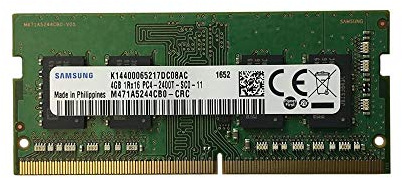 Samsung 1 x 4 GB 2400 MHz DDR4 Memory Module (4 GB, 1 x 4 GB, DDR4, 2400 MHz, 260-Pin SO-DIMM)