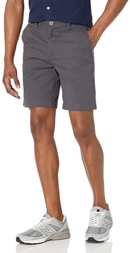 Amazon Essentials Men's Slim-Fit 23 cm (9 in) Chino Shorts, Charcoal, 36W