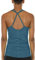 icyzone Damen Sport Yoga Tank Top - Fitness Gym Ärmelloses Shirt Trainings Top (L, Baltic)
