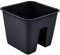 PAFEN DRLB280 - Portavaso Fioriera per ringhiera, effetto rattan, 8,5 l, colore: antracite