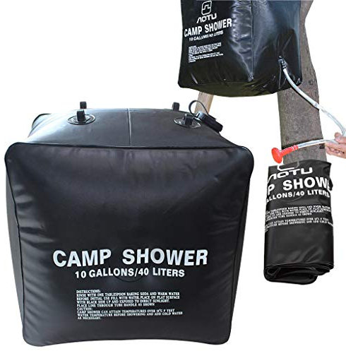 LUOOV Sac de douche solaire de 40 L avec température d'eau chaude en plein air, randonnée, escalade