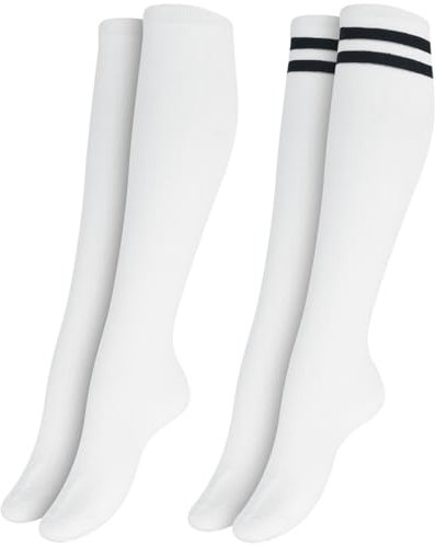 Urban Classics Damen Ladies College 2-Pack Socken, White, 39-42