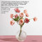 NICETOW Flores artificiais Vasos de Casamento para Flores decoração da casa Buquê de Flores artificiais com decoração de Mesa de jantar de Casamento Vaso (Cor: Conjunto de Vaso B)